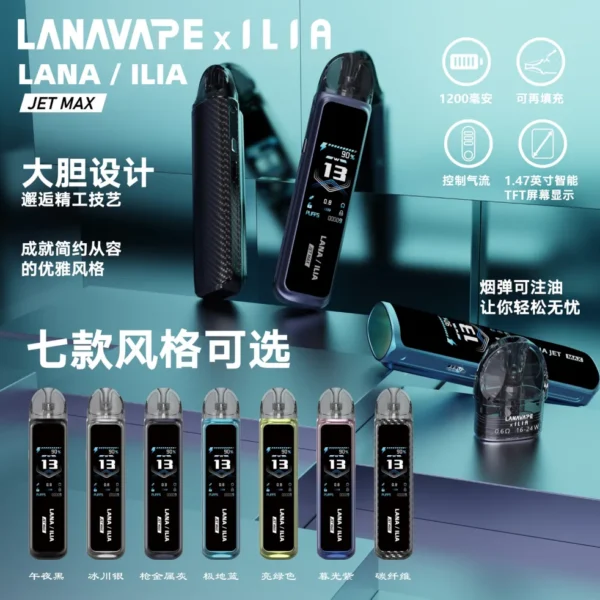 LANA/ILIA 聯名款 Jet Max套裝側註油大煙主機｜可重複注油｜功率可調